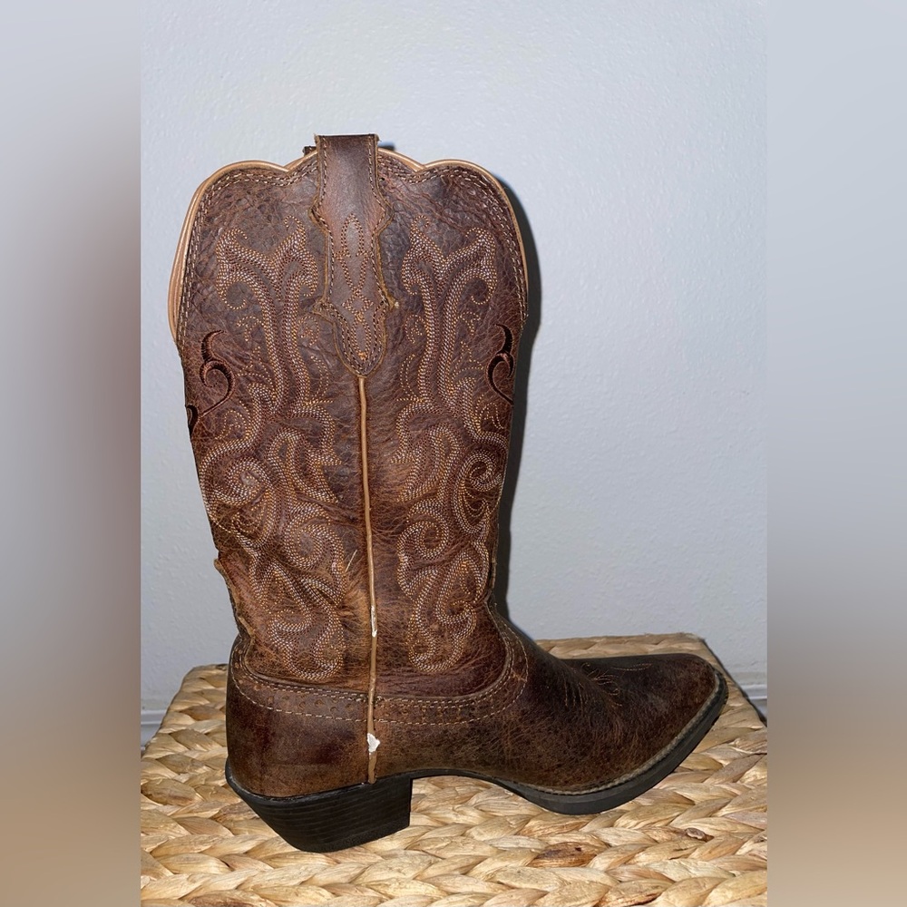 Western brown boots